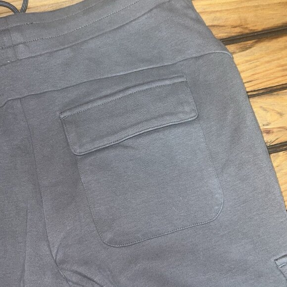 Alpha Forward Cargo Joggers Womens Large Gray Stretch Performance Drawstring - Picture 9 of 9